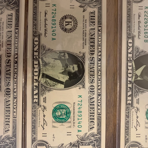Federal Reserve Note “Variety $1 Dollar Bills” Barrack Obama/Elvis Presley/Alien - Picture 4 of 5